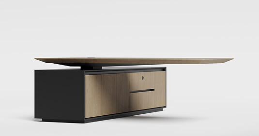 Enigma Veneer L-Shape Atelier Desk